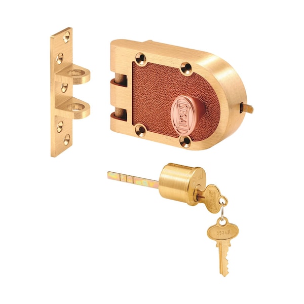 Prime-Line Prime-Line Segal Brushed Brass Solid Bronze Alloy